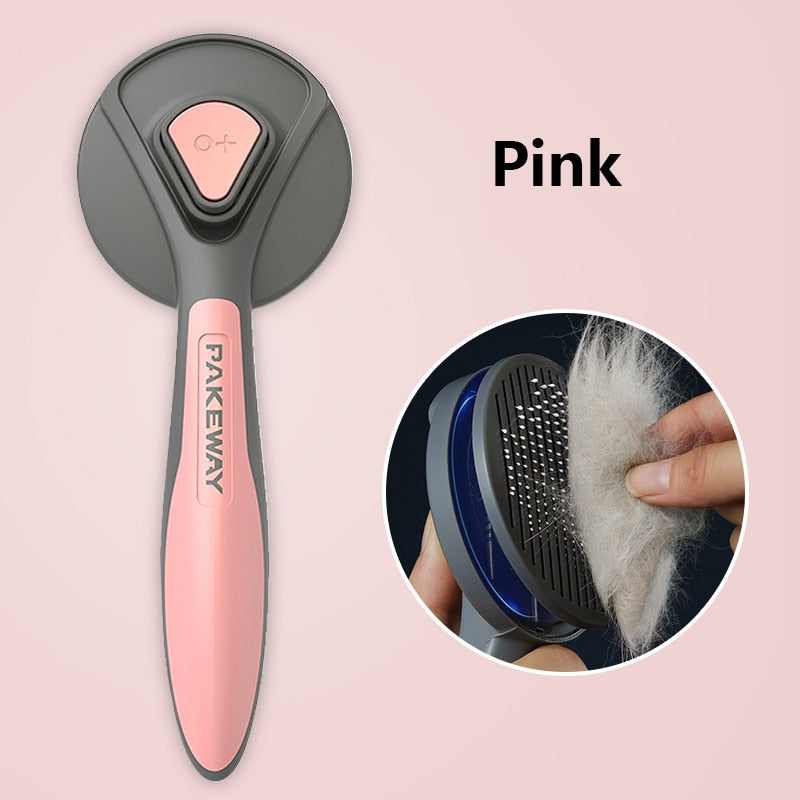 NNEOBA Cat Comb Dog Hair Remover Brush Pet Grooming Slicker Comb Removes Tangled  Self Cleaning Pet Supplies Accessories
